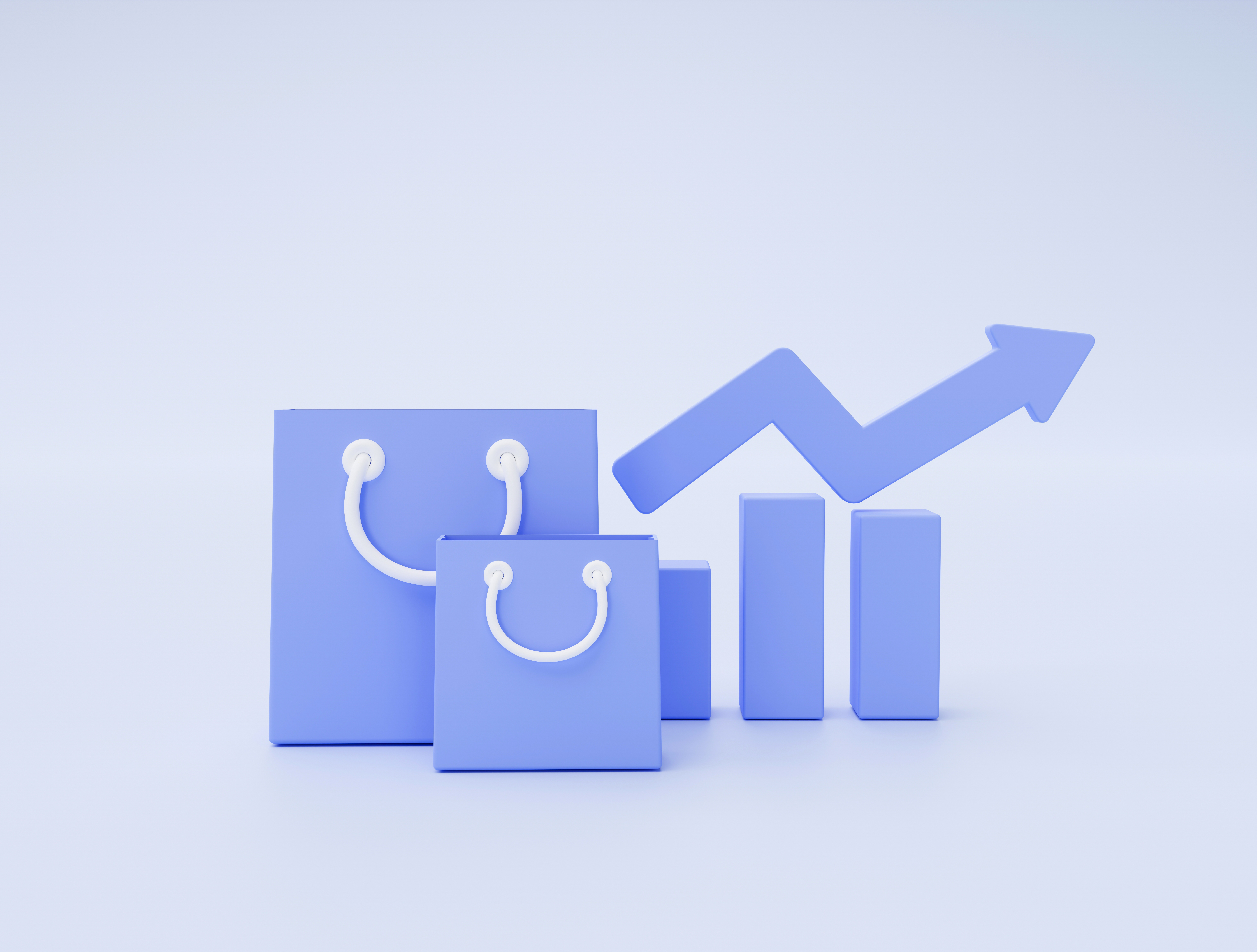Collage of E-commerce Brand product ads and sales graph